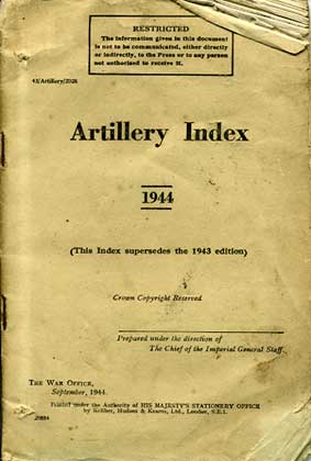 Artillery related Manuals