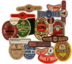 Labels for alcoholic drinks bottles-reproduction