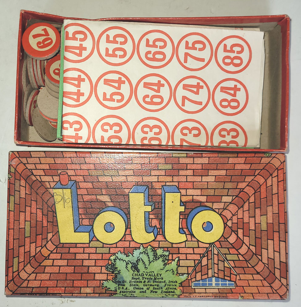 Lotto Game, circa 1940's £15