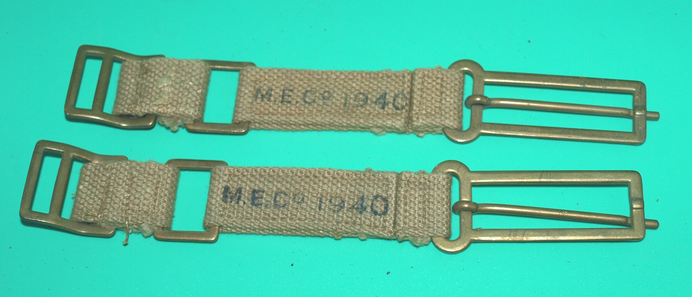 37 Pattern pair of Brace Attachments dated 1940, mint condition £30