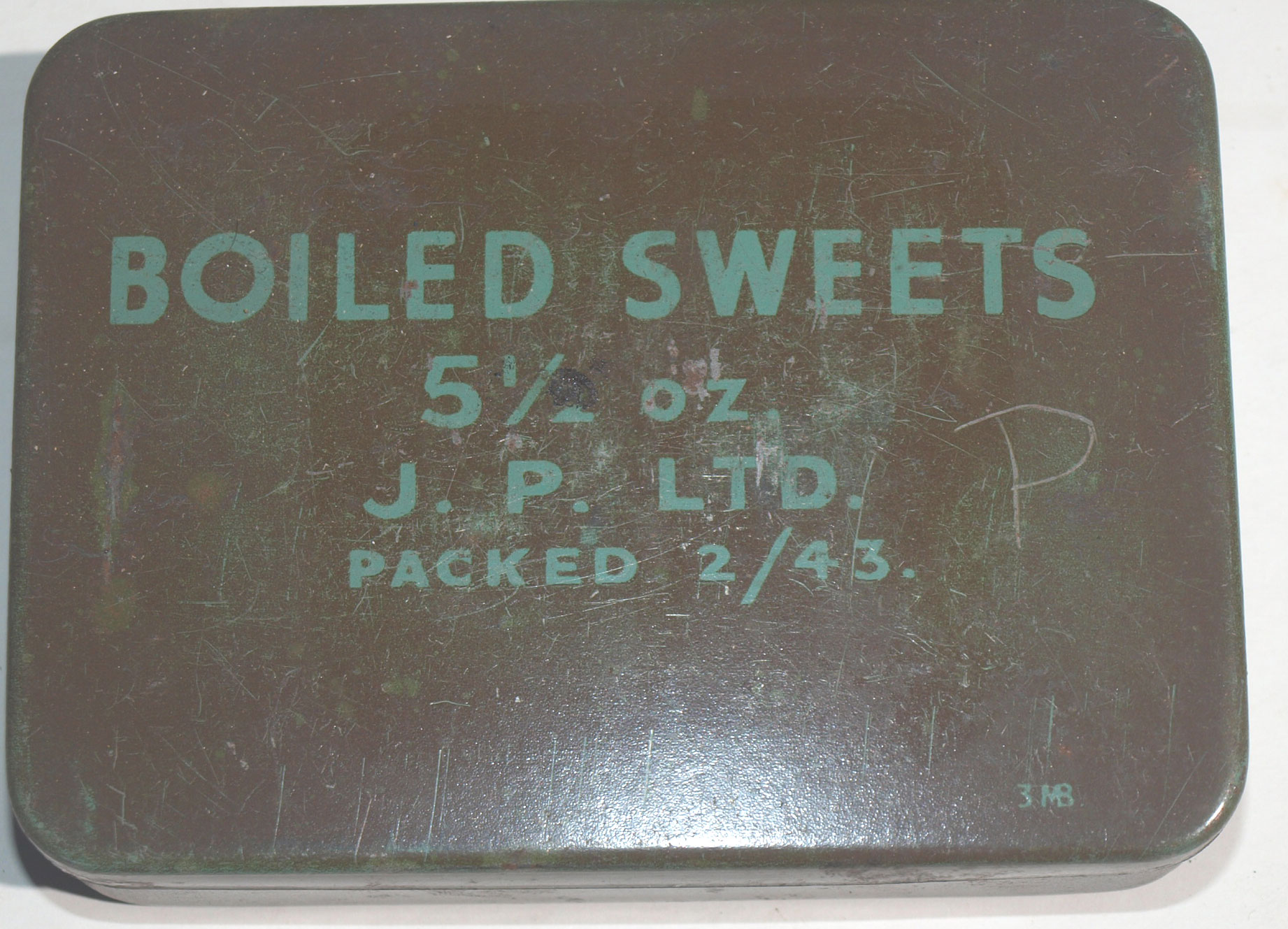 Boiled Sweets ration tin 1943 £75