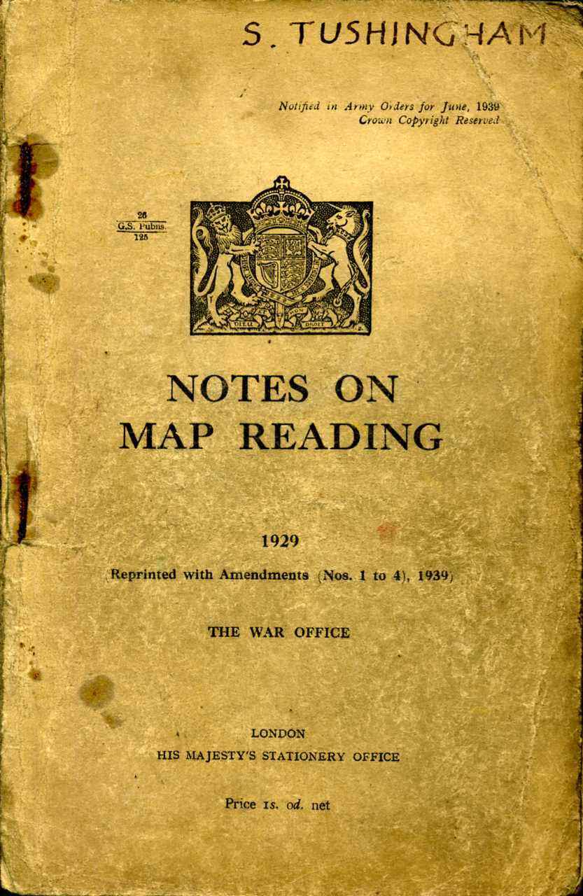 Notes on Map Reading 1929 Printed 1939