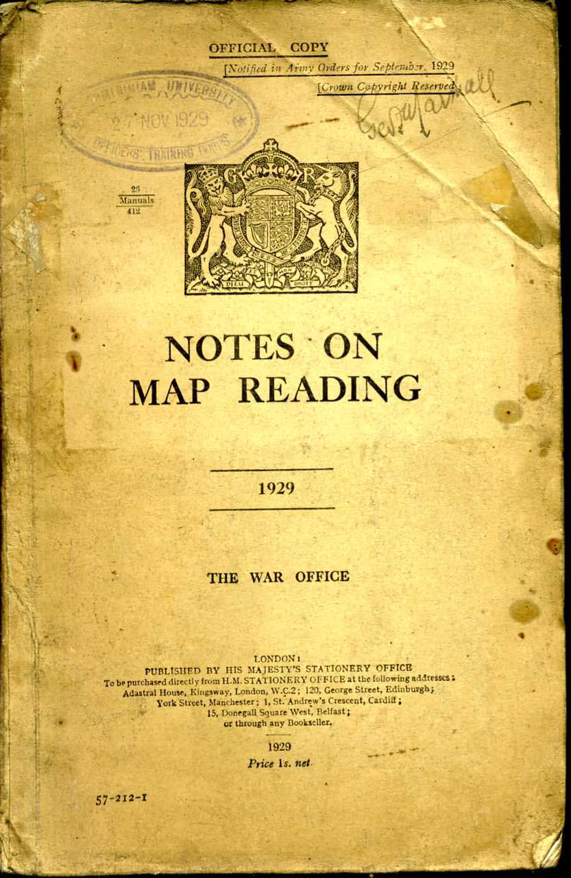 Notes on Map Reading 1929