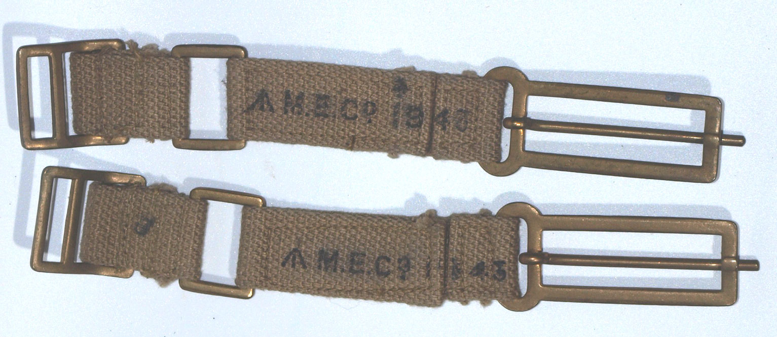37 Pattern Brace (Strap) Attachments-matching pair Various dates