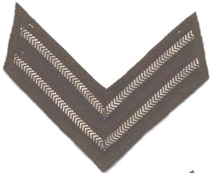 Corporals Stripes- Rank Badge