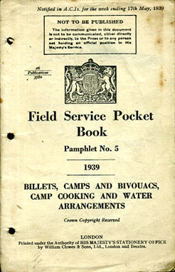 Field Service Pocket Book Volume No5 1939