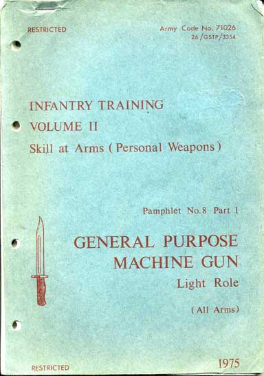 Pamphlet 8 General Puspose Machione Gun (GPMG)