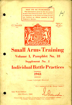 Small Arms Training No18 Supp No1; Individual Battle Practices 1943