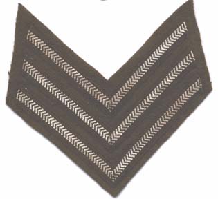 Sergeants Stripes- Rank Badge