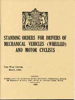 Standing Orders for Drivers 1939-reproduction