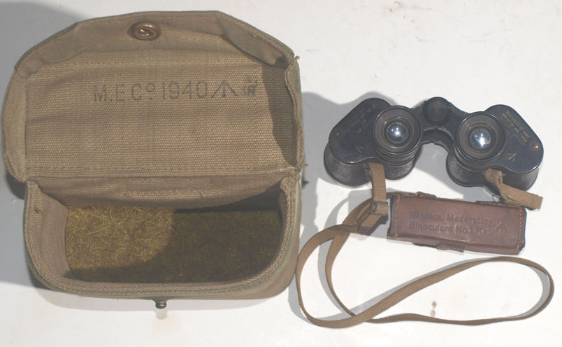 No2 Binoculars with 1940 case and moderators £95