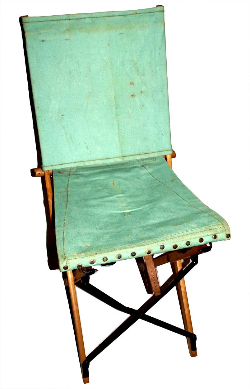1942 dated Officers Camp Chair