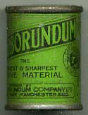 Carborundum powder tin