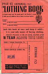 WW2 Clothing Ration Book