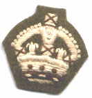 Khaki backed officers crown