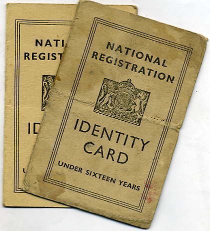 WW2 type childs identity card