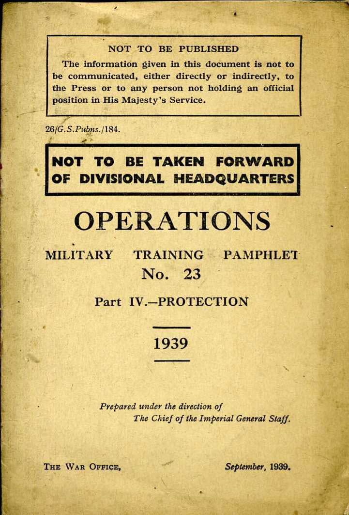 MTP No23 Part IV- Protection 1939