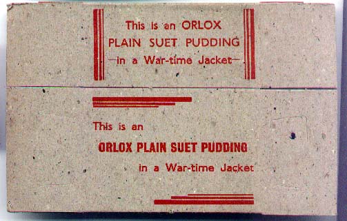 Orlox suet packet-wartime