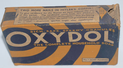 WW2 Oxydol washing powder box-empty £45.00