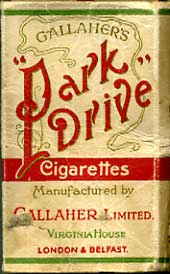Park Drive empty Cigarette packet