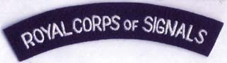 Royal Corps of Signals Shoulder Title