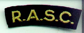 Genuine Royal Army Service Corps Shoulder Title
