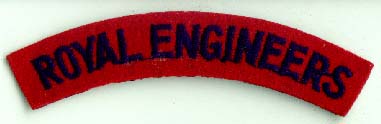 Genuine Royal Engineers Shoulder Title