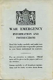 War Emergency Information & Instructions