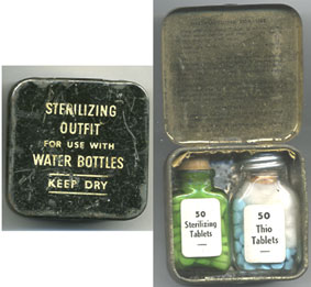 Water Sterilising Kit-WW2 period