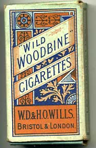 Woodbine Empty Cigarette packet